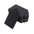 Kraft Presentkort (Svart) - 100-pack - 5x3CM Tomma Etiketter för Presenter