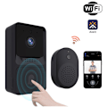 Miniatyrbillede 5 af 5: Smart WiFi WiFi Dørklokke Fjernbetjeningskamera Videointercom Siddende Video Trådløs Seaper Hus HD Nattesyn