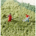 Miniatyrbillede 3 af 4: Moderne, enkel badeværelse vandabsorberende skridsikker måtte 50*80CM dør-til-dør gulvmåtte husholdning frisk begonia dør silhuet soveværelse gulvmåtte