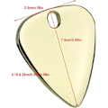 Miniatyrbild 3 av 5: Guld - 5 högkvalitativa metallgitarrplektrumtillbehör för akustisk, bas eller elgitarr.
