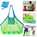 Miniatyrbillede 1 af 5: Mesh Strandtasker Ekstra Stor Strandtasker og Tote Tasker til Opbevaring af Strandlegetøj Børn Legetøjsmarked Dagligvarer Picnic Tote Tasker