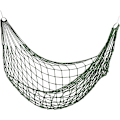 Miniatyrbillede 1 af 5: Net Hammock, Enkeltpersoners Havehavehænge, Camping, Letvægt til Indendørs og Udendørs, Grøn