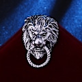 Pikkukuva 1 / 4: Pin Animal Lapel Pin Safety Pin Punk hopea