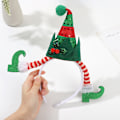 Miniatyrbillede 3 af 4: Jule dekorative pandebånd Julefest Julefest hårtilbehør Jule nisse pandebånd
