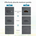Miniatyrbilde 3 av 5: Oppvaskmatte, Superabsorberende Oppvasktørkematte, Hurtigtørkende Nanofiber Vaskematte, Maskinvaskbar Oppvasktørkematte 40 x 30cm (Grå)