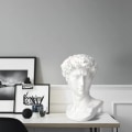 Miniatyrbillede 3 af 4: 11 tommer græsk statue af David, klassisk romersk buste græsk mytologi skulptur til boligindretning
