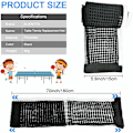Miniatyrbillede 2 af 5: 2 stk. Udtrækkeligt Tennisnet Ping-Pong Net Justerbart Polyester Net Bordtennis Bord Udskiftning 180 15cm Reservedel Bordtennis (sort)