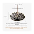 Miniatyrbilde 5 av 5: Røkelsesbrenner - Lotus Røkelseholder i Messing, Avtakbar Askeoppsamler (Rød)
