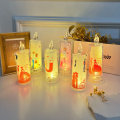 Miniatyrbilde 4 av 4: 1 stk. Flammeløs stearinlys, LED-stearinlys med juletema, egnet for julegave og julepynt (tilfeldig stil)