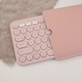 Pikkukuva 3 / 3: (Vaaleanpunainen) PU-nahkakotelo Logitech K380 Bluetooth -langattomalle näppäimistölle, matkalaukku, elektroniikkajärjestäjä