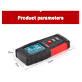 Miniatyrbild 3 av 3: Elektrisk fält Magnetiskt fält Dosimeter, Hushålls EMF-mätare Testare, Digital LCD-skärm Elektromagnetisk vågstrålningsdetektor