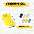 Miniatyrbild 2 av 5: Miniberlocker, Set om 6, Roliga Skobärlock, Mini Söta Lilla Crocs Skodekorationer Charms Pack för Clog Shoe Bubble Slides Sandaler Dekoration (6 Färger