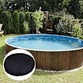 Miniatyrbild 5 av 5: Rund poolöverdrag för pool, solskydd för swimmingpool, ogenomträngligt skydd för spa, 190t för utomhusspa badkar, —— Brun 210 × 30cm