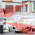Miniatyrbilde 5 av 5: Solar Human Body Induction Infrarød Lyd- og Lysalarm 120dB Alarm Strobelys, Egnet for Hjem, Gård, Låve, Villa, Hage