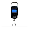 Miniatyrbillede 1 af 5: LCD digital LCD vægt på 110 lb/50 kg til bagage, kuffert, elektronisk vægt, digital vægt, rejsevægt, postfiskevægt med baggrundsbelyst LCD