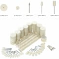 Miniatyrbillede 2 af 5: 129 stk. Uldfilt Slibeskive Poleringsværktøj Metaloverflade Poleringstilbehør til Dremel Rotary Tool
