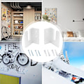 Miniatyrbillede 5 af 5: (Sort) Garage ski støtte - 2 akryl ski displays - et must for sportsentusiaster, lokale ski, tilpasset soveværelset, hjemmet, butikken, b
