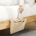 Miniatyrbillede 2 af 5: Beige - 32*20*10cm, senglomme, filt, klar til at hænge, 5 rum, sofaopbevaring