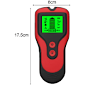 Miniatyrbillede 5 af 5: 3-i-1 vægdetektor med LCD-skærm til metaldetektering/spænding/opdatering og SUS-FORSYNING (rød)