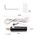 Miniatyrbilde 2 av 5: Mini elektrisk drill, DC 5V bærbar elektrisk USB-drill, 0,7-1,2 mm manuell mikroborsett med 13 biter, for treplastpapir
