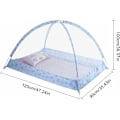 Miniatyrbilde 2 av 5: Myggnett for sammenleggbar seng, myggnett for bærbar babyseng, installasjon av kuppelformede myggnett 120x90x100cm