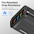Miniatyrbilde 2 av 5: Multi-Port 4USB Mobiltelefonlader Europeisk Standard Reiselader 3.1A Lader Lading