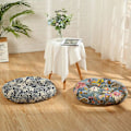 Miniatyrbilde 4 av 5: Rund pute gulvstol pute, restaurant stol pute pustende sete pute tatami gulvpute ideell for hjem/kontor/spisestue stol/sofa - 45c