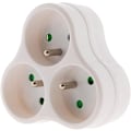 Miniatyrbillede 1 af 3: Hvid, 3x 16A trekant