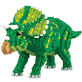 Miniatyrbillede 1 af 5: Miniature Building Block Dinosaur Set, DIY Mini 3D Construction Toy Building Blocks, 1737 Pieces KLJM-06 (Triceratops)