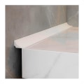 Miniatyrbilde 1 av 5: Selvklebende tetningslist for badekar, dusj, dusjterskel, vannbriere for vask, badekar, våtromsgulv (hvit (2 m)
