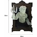 Miniatyrbillede 2 af 5: Halloween Spøgelse Væg Dekoration Lysende Stickers, Glødende Spøgelse Væg Dekoration Sticker Kreativ Lysende Spejl til Soveværelse Korridor Dekoration