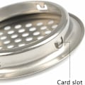 Miniatyrbillede 5 af 5: 20 stk. 53mm rustfrit stål ventilationsgitter rundt mesh åndedræt deodoriserende til skab skab udstødningsluft udstødningsgitter ventilation til køkken