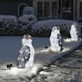 Miniatyrbilde 2 av 5: 3 stk. Lysende Pingvin Ornament Pingvin Juledekorasjon Julelys Dekor Håndverk Tre Juledekorasjoner Kuler til Juletre Hjem D