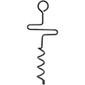 Miniatyrbild 1 av 5: Reparationskit för studsmatta, studsmattepinnar, tillbehör, 1 rum, enkel användning, robust, korkskruv, studsmatteankare