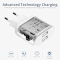 Miniatyrbilde 3 av 5: USB-kontakt, 3-pakning 2.1A/5V lader for iPhone 11 Pro Max XS XR X 8 7 6 6S Plus 14 13 12 SE 5 5S 5C, Samsung Galaxy, Huawei, 2 Power Port telefonadapter