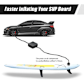 Miniatyrbild 4 av 5: 2PACK Uppblåsbar Stand Up Paddleboard Pump Adapter - Universal Standard Schrader Luftventil Adapter Pumpning Huvudkontakt Konverter för Uppblåsning Boa