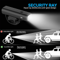 Miniatyrbillede 3 af 3: 2000mAh for- og baglygter til cykler, superlysende USB C genopladelige cykellygter 2400 lumen vandtætte cykellygter LED cykelforlygte og baglygte