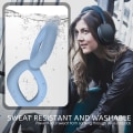Miniatyrbilde 2 av 5: Trådløse Bluetooth-hodetelefoner, dyp bass og Hi-Fi-lyd, sammenleggbare over-ear-hodetelefoner, egnet for alle smarte enheter. (blå)