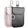 Miniatyrbillede 1 af 5: 2 stk. Etui anti rfid, anti rfid bilnøgle, signalblokering, lommer RFID signalblokering til bilnøgle, pink sort