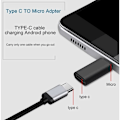 Pikkukuva 3 / 5: 2 kpl USB C -sovitin, micro USB - USB C, USB C - micro USB -liitin, Type C FEM Type CUM USB -urosliitin PC:lle, Galaxy, Mate jne. (musta)