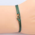 Miniatyrbillede 3 af 5: (Farve på billede) 5-pak - Håndlavede hummerlås tynde armbånd til mænd og kvinder - Minimalistiske stof armbånd - Vandtætte og justerbare