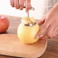 Miniatyrbilde 4 av 5: Stor rustfritt stål braisert pære stekt snøpære mugg hjerte socket graving eple ris kjerne gadget frukt pitter