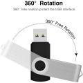 Miniatyrbillede 2 af 5: Flashdrev 64GB (Sort) 3.0 USB-drev USB-flashdrev Dataopbevaring Hastighed op til 80MB/s 64GB USB Intern lagring Zip-drev i let roterende nøgle