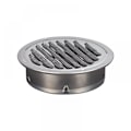 Miniatyrbillede 1 af 4: 1 stk. Rund ventilationsrist i rustfrit stål, ventilationsrist i 100 mm metalrist