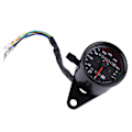 Miniatyrbillede 2 af 5: Motorcykel speedometer, motorcykel kilometertæller, 1 stk. Universal motorcykel kilometertæller speedometer dobbelt digital display KM/H (sort)