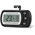 Miniatyrbild 1 av 5: Digital kylskåpstermometer för kyl och frys -20 till 50 °C med krok, lättläst LCD-skärm, Max Min inspelningsfunktion (bl