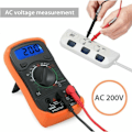 Miniatyrbild 4 av 4: Digital Multimeter Mini-Multimeter Manuellt Område Testare Meter DMM COMPOT För DIY Spänningstest AC DC DC DC Resistor Voltmeter Ohmmeter med LCD-skärm