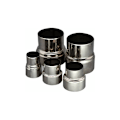 Miniatyrbilde 3 av 3: Reduksjonsrør for ovnsrør i rustfritt stål, skorsteinskanaladapter - Ø80mm / Ø60mm (1 stk)