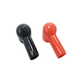 Miniatyrbillede 1 af 3: Batteri Beskyttende gummi terminal Rød dækning sort 6mmx14mm 5 Par