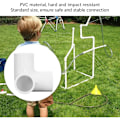 Miniatyrbillede 3 af 5: 3-vejs vinkelforbindelser, 10 stk. PVC-plast 3-vejs PVC-slangeforbindelse Turk-vinkelstik, PVC PVC-rørforbindelser i PVC 20 mm indvendig diameter
